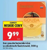Ser gouda holenderska w plastrach Światowid