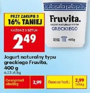 Jogurt naturalny typu greckiego Fruvita
