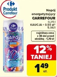 Napój energetyzujący Carrefour