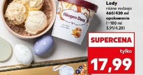 Häagen-Dazs Lody różne rodzaje