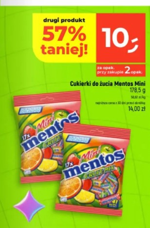 Cukierki do żucia Mentos Mini