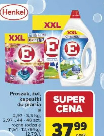 Proszek, żel, kapsułki do prania E