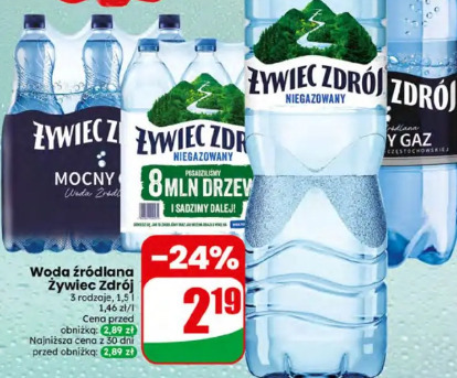 Woda źródlana Żywiec Zdrój