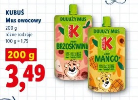 KUBUŚ Mus owocowy