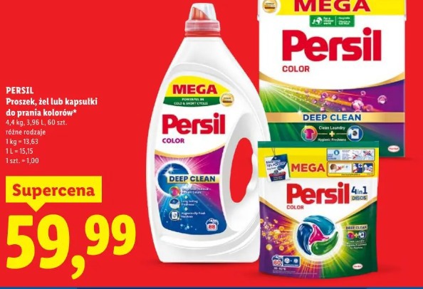 Persil Proszek, żel lub kapsułki do prania kolorów