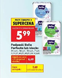 Podpaski Bella Perfecta lub Ideal, 20 szt., 14 szt., 10 szt., 7 szt.