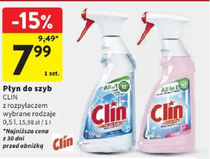 Clin płyn do szyb z rozpylaczem wybrane rodzaje