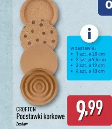 Crofton Podstawki korkowe