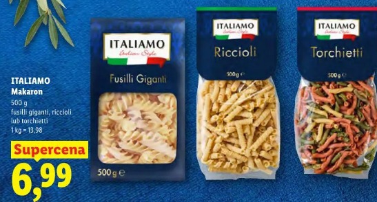 Italiano Makaron fusilli giganti, riccioli lub torchietti