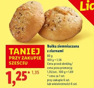 Bułka ziemniaczana z ziarnami