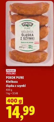 Pikok Pure Kiełbasa śląska z szynki