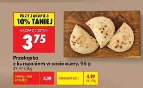 Przekąska z kurczakiem w sosie curry