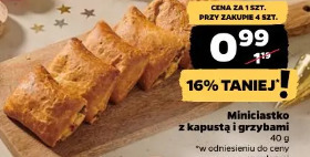 Miniciastko z kapustą i grzybami