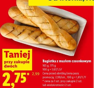 Bagietka z masłem czosnkowym