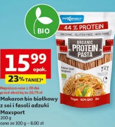 Makaron bio białkowy z soi i fasoli adzuki Maxsport