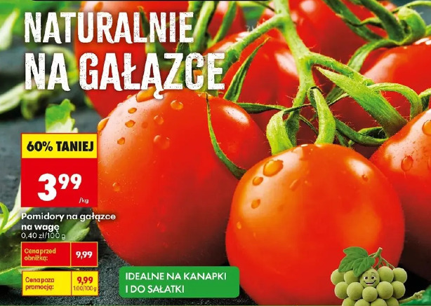 Pomidory na gałązce na wagę
