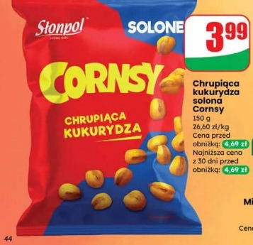Chrupiąca kukurydza solona Cornsy