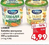 Lisner Sałatka warzywna z jajkiem lub z groszkiem