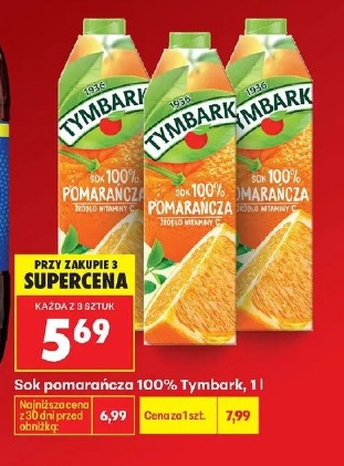 Sok pomarańcza 100% Tymbark