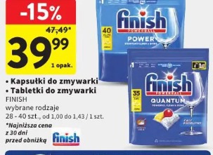 Kapsułki do zmywarki Finish