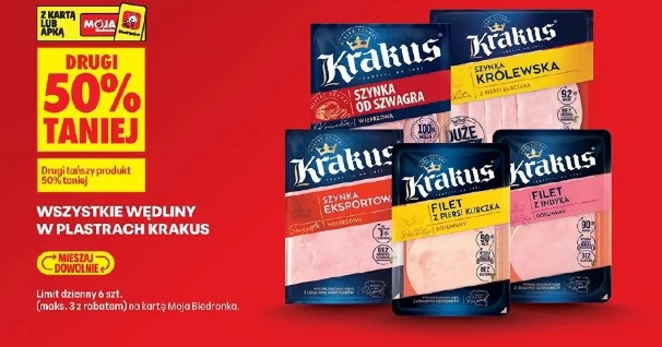 Wszystkie wędliny w plastrach Krakus