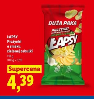 Łapsy Prażynki o smaku zielonej cebulki