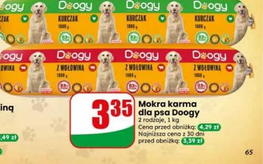 Mokra karma dla psa Doogy z wołowiną