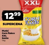 Płatki Corn flakes XXL Sante