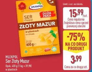 Mlekpol Ser Złoty Mazur