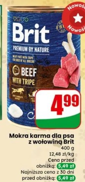 Mokra karma dla psa z wołowiną Brit