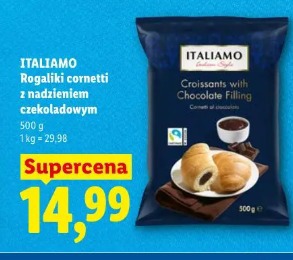 Italiamo Rogaliki cornetti z nadzieniem czekoladowym