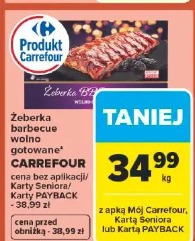 Żeberka barbecue wolno gotowane Carrefour
