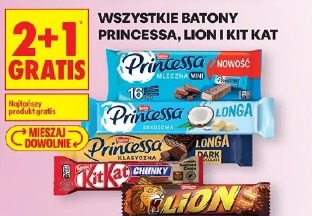 Wszystkie batony Princessa, Lion i Kit Kat