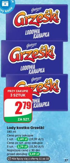 Lody kostka Grześki