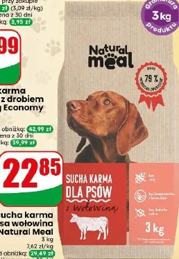 Sucha karma dla psa wołowina Natural Meal