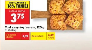 Tost z szynką i serem