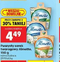 Puszysty serek twarogowy Almette