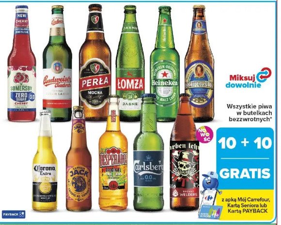 Wszystkie piwa w butelkach bezzwrotnych