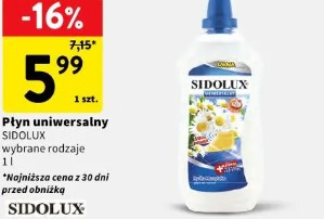 Płyn uniwersalny Sidolux wybrane rodzaje