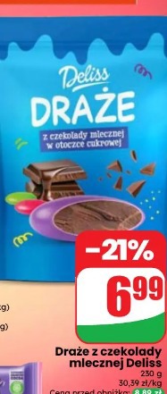 Draże z czekolady mlecznej Deliss