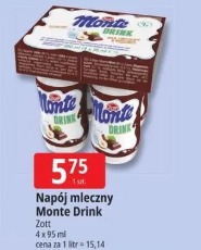 Napój mleczny Monte Drink Zott