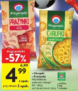Przysnacki prażynki bekon, chrupki zielona cebulka