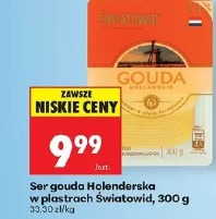 Ser gouda holenderska w plastrach Światowid