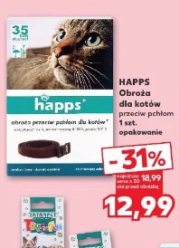 Happs Obroża dla kotów przeciw pchłom 1 szt. opakowanie