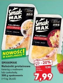 Smakmak Naleśniki proteinowe twaróg z malinami lub czekoladą
