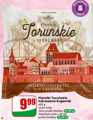 Pierniki Toruńskie lukrowane Kopernik