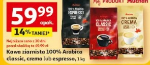 Kawa ziarnista 100% Arabica classic, crema lub espresso