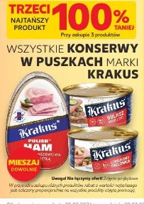 Konserwy w puszkach Krakus