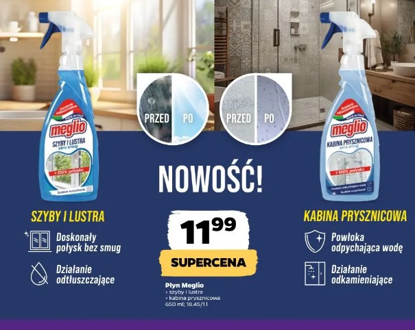Płyn Meglio kabina prysznicowa