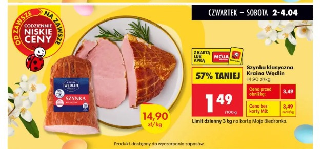 Szynka klasyczna Kraina Wędlin